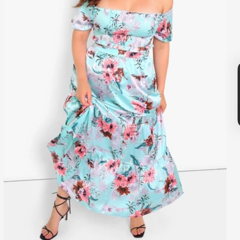 Floral maxi skirt